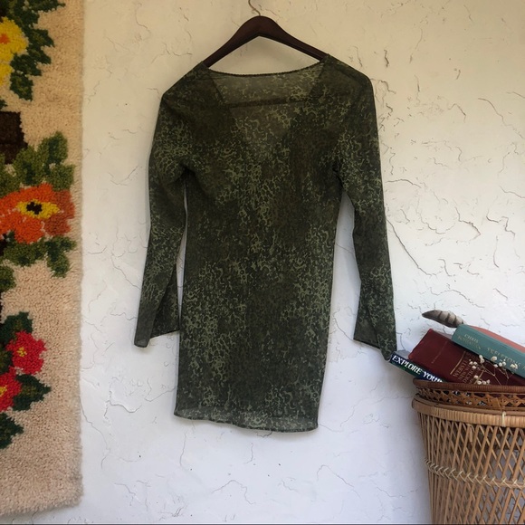 Slamming 90s/Y2K baddie sheer blouse - Picture 2 of 4